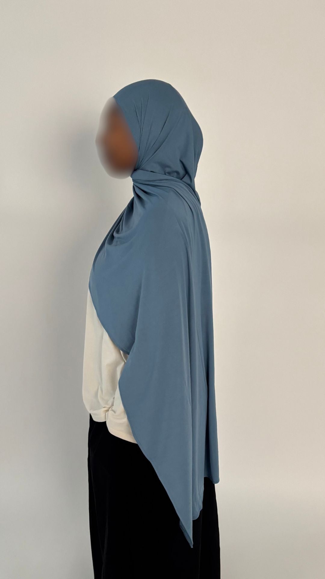 Jersey bamboo bleu
