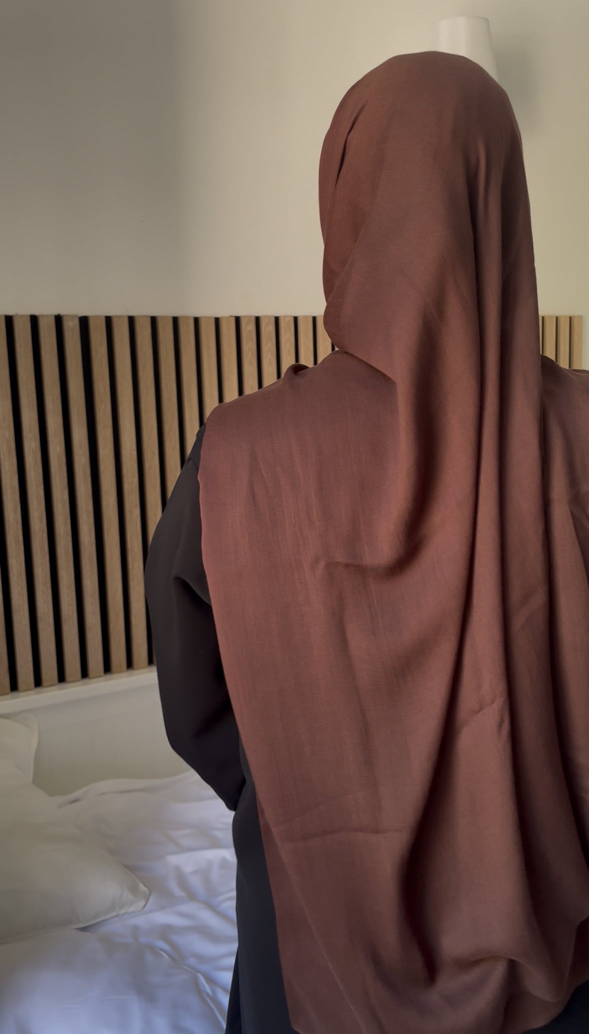 Hijab modal marron