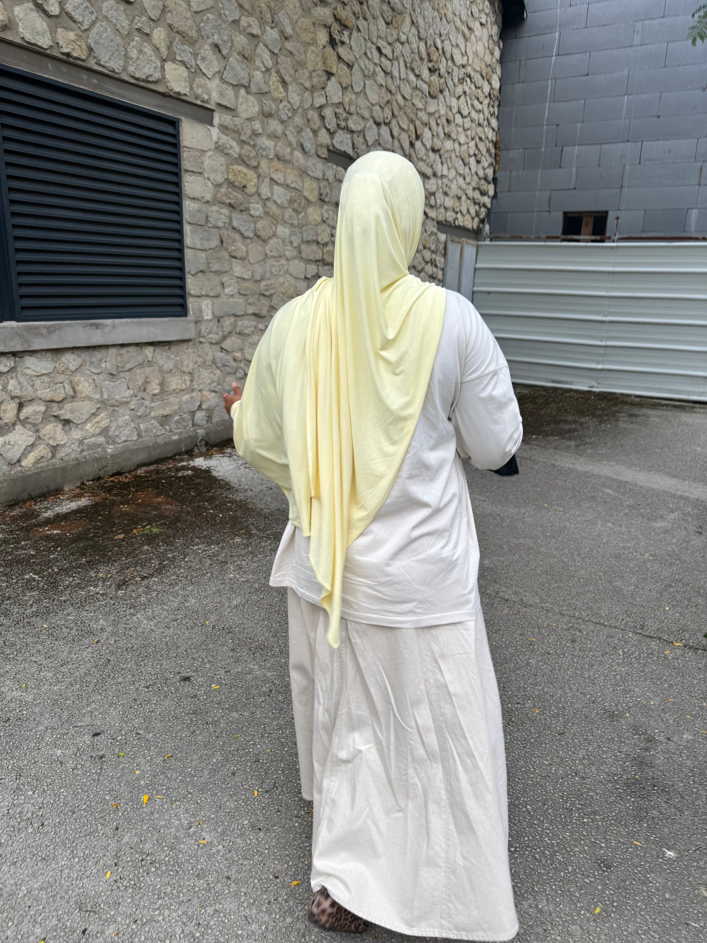 Jersey bamboo jaune poussin