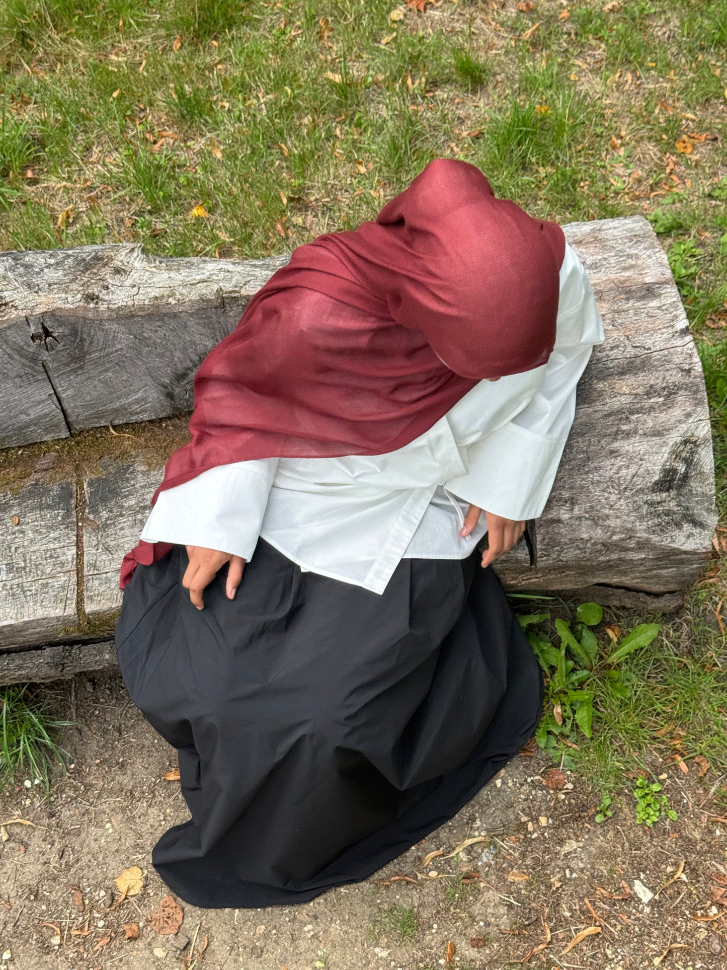 Hijab modal bordeaux