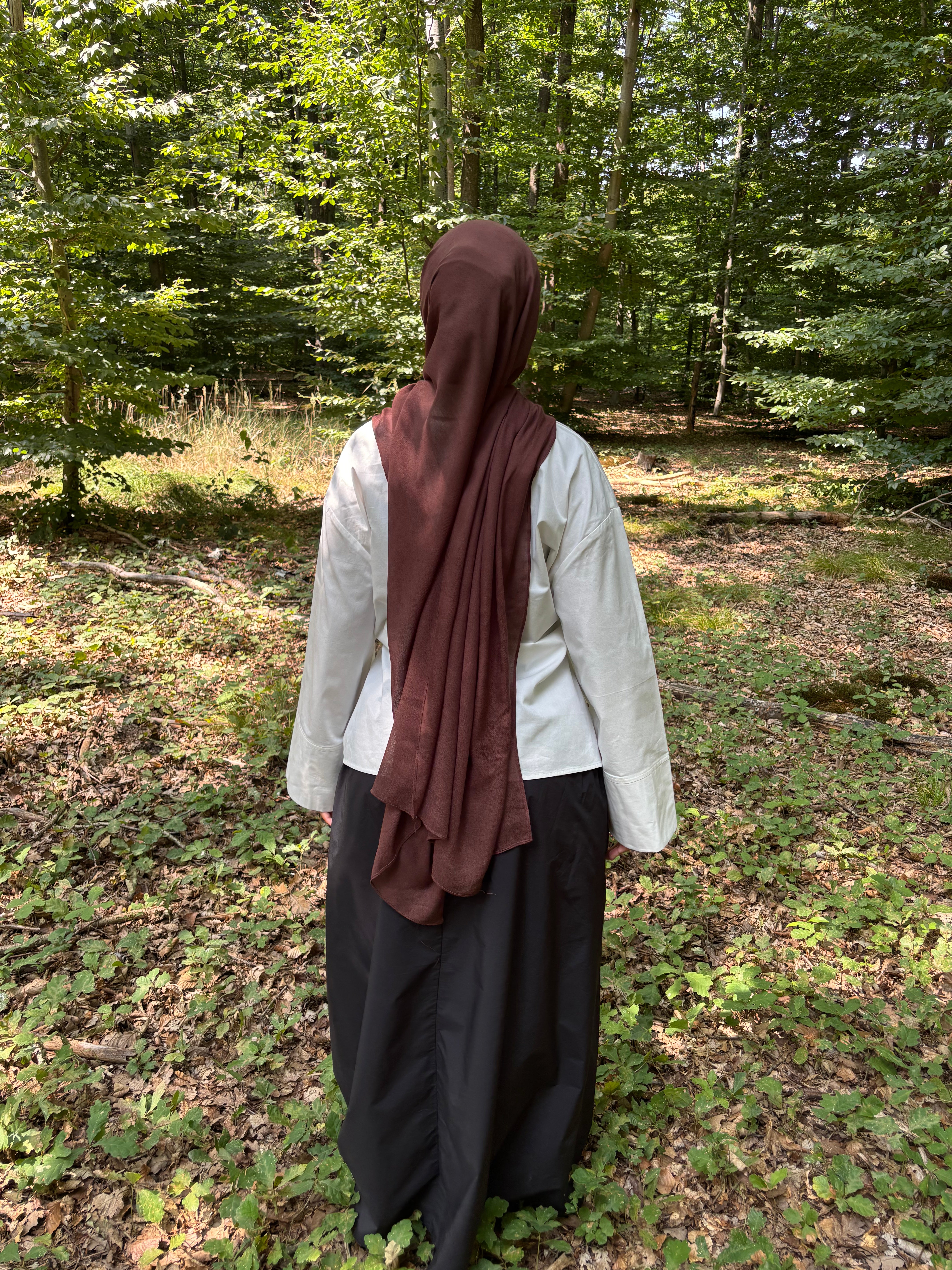 Hijab modal marron