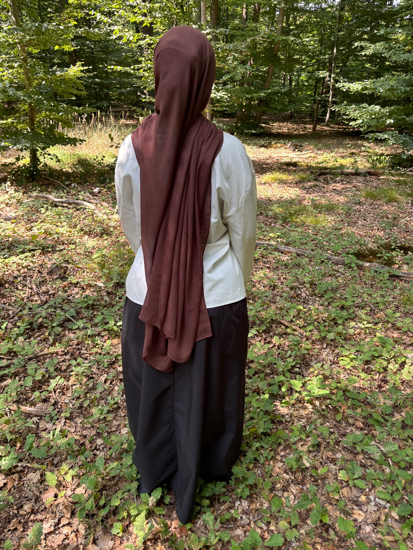 Hijab modal marron