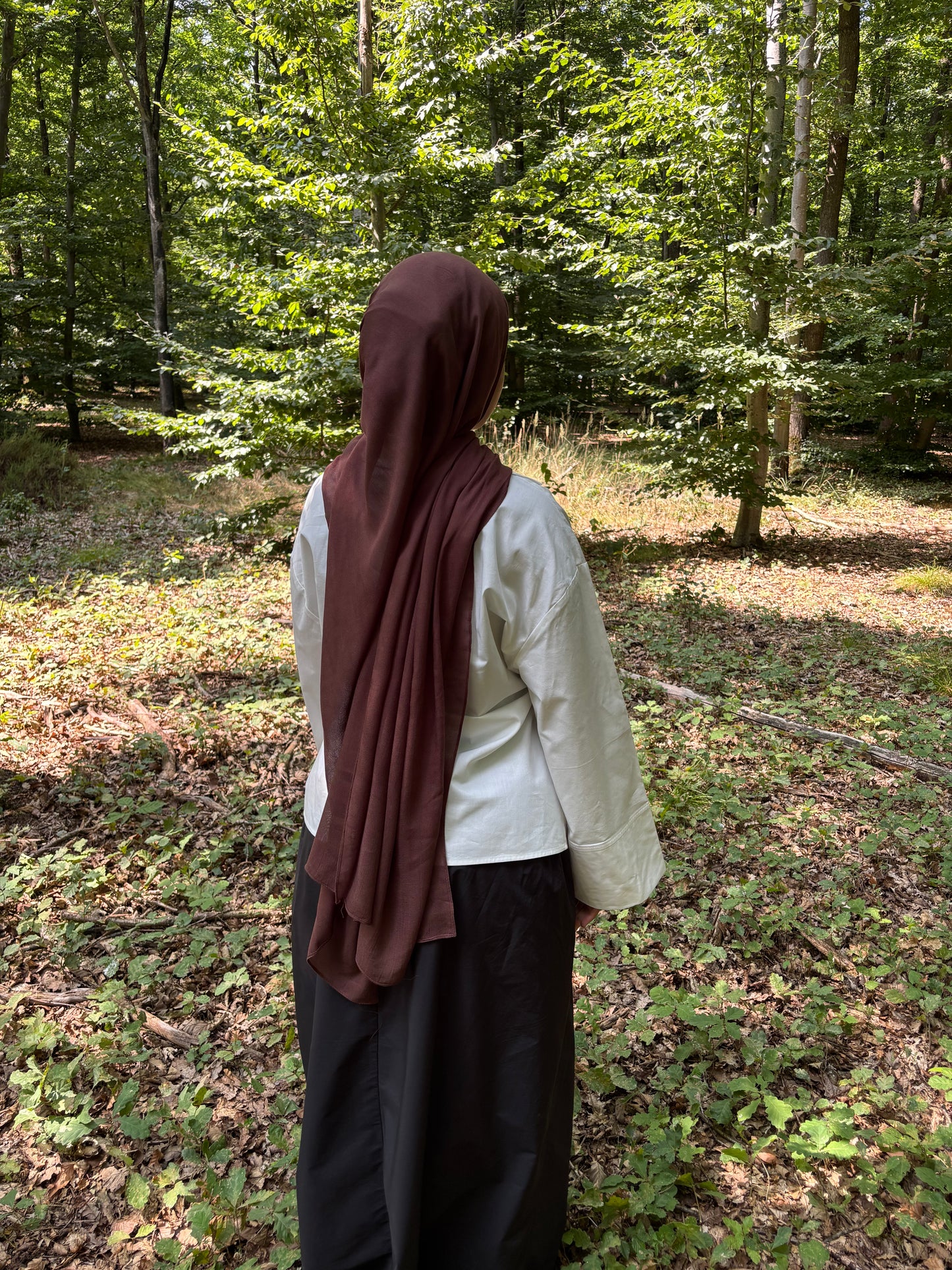 Hijab modal marron