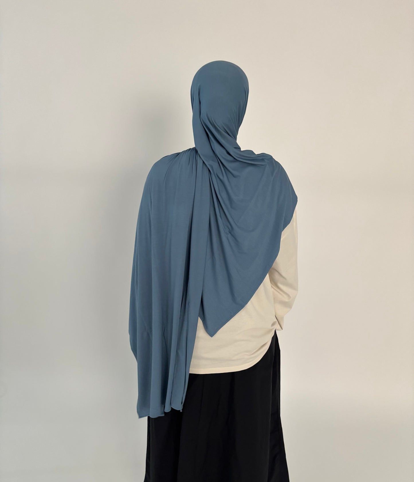 Jersey bamboo bleu