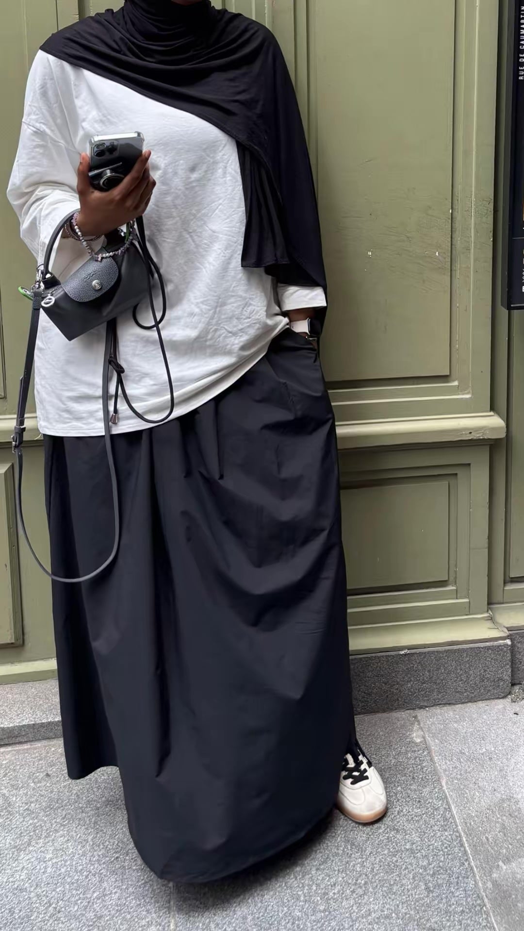 Jupe Alwaha noir (imperméable)