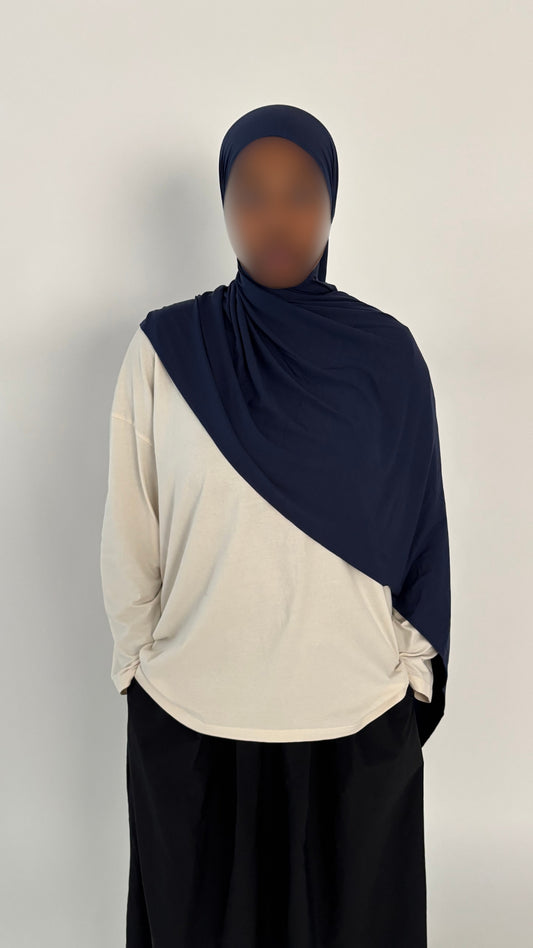 Jersey bamboo bleu nuit