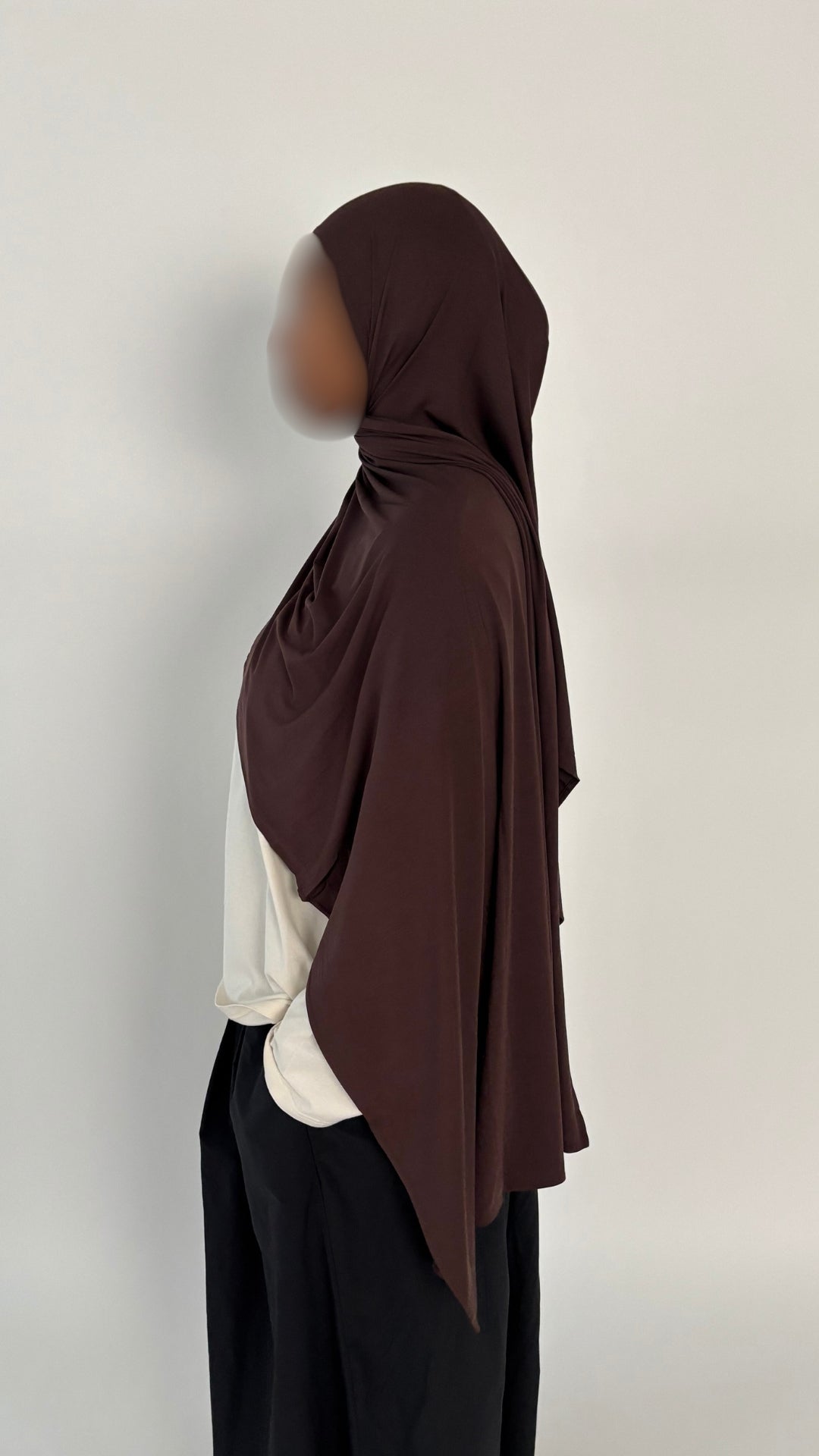 Jersey bamboo marron expresso