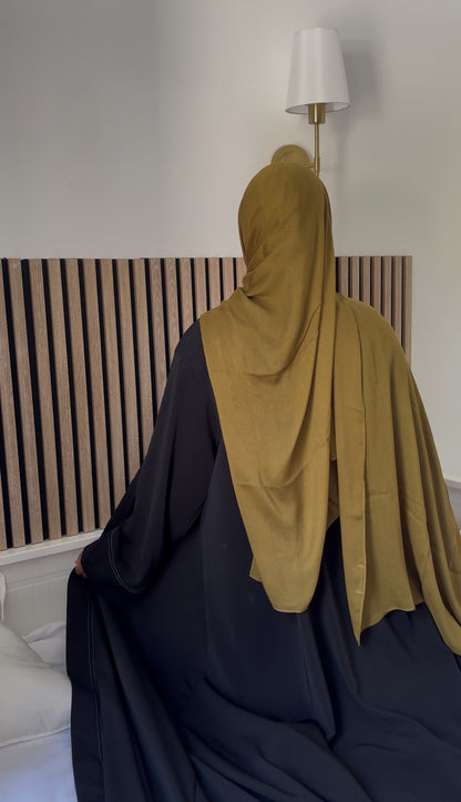 Hijab modal ocre foncé