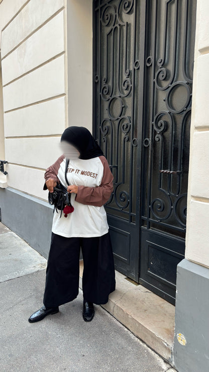 Haut keep it modest marron