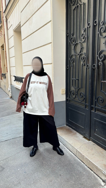 Haut keep it modest marron