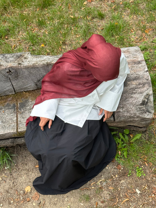 Hijab modal bordeaux