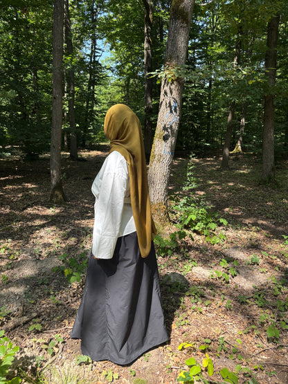 Hijab modal ocre foncé