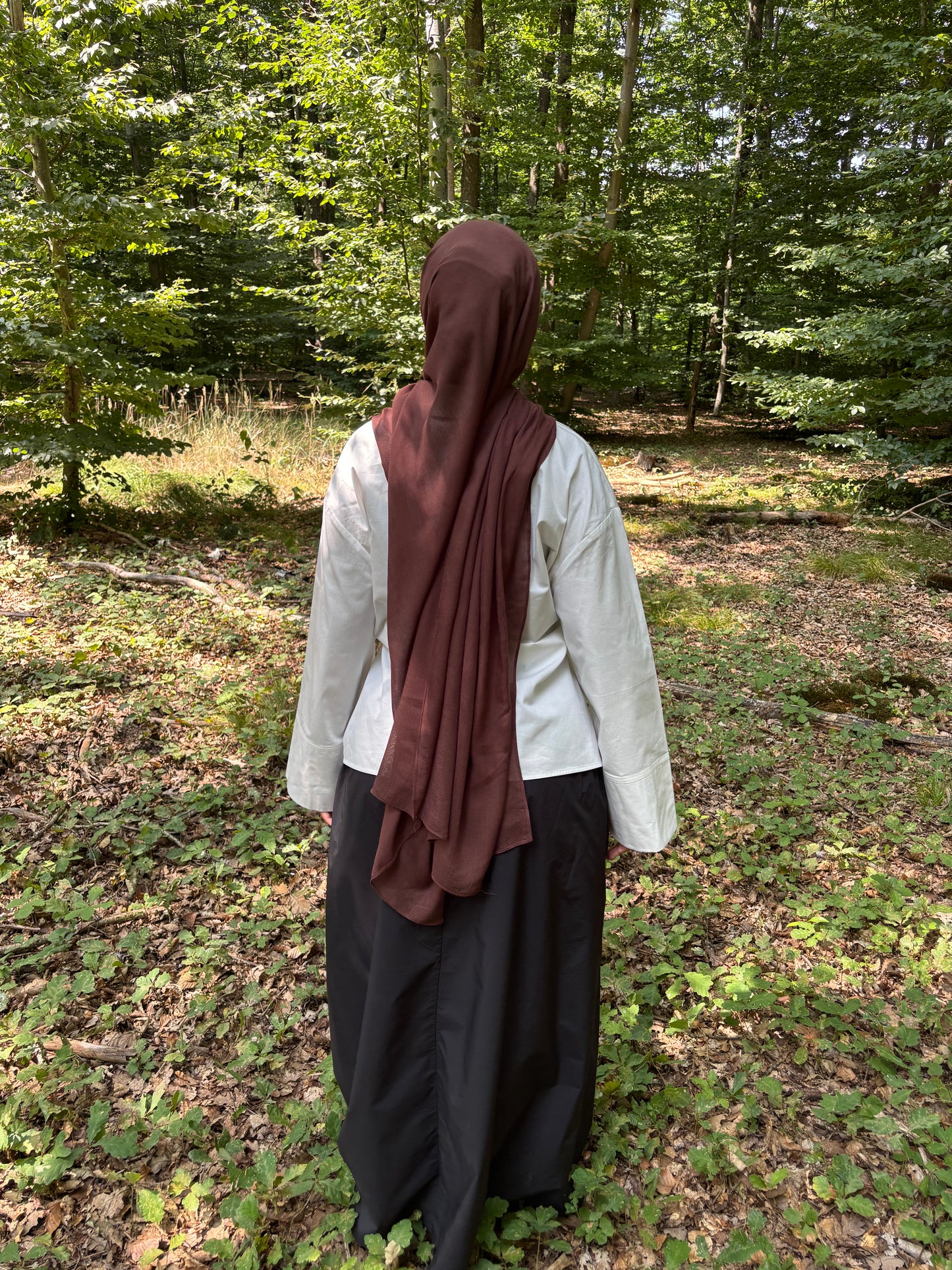 Hijab modal marron