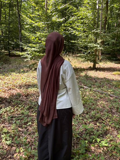 Hijab modal marron