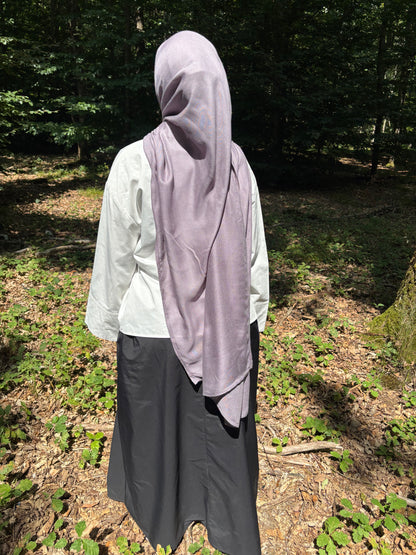 Hijab modal gris mauve