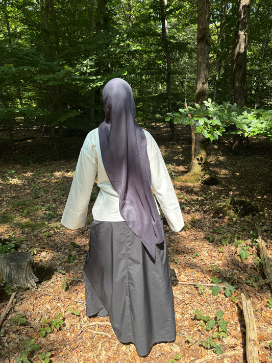 Hijab modal gris foncé