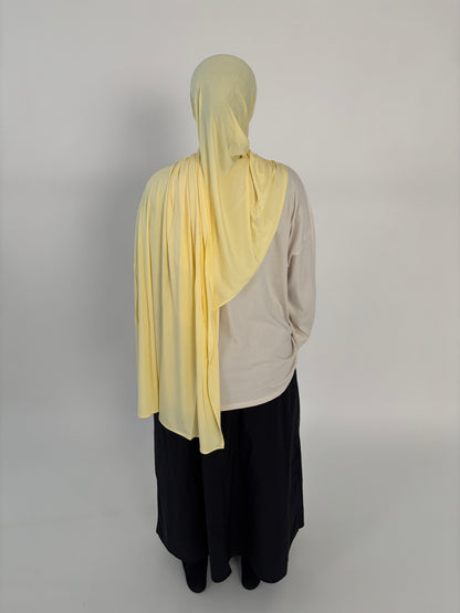 Jersey bamboo jaune poussin