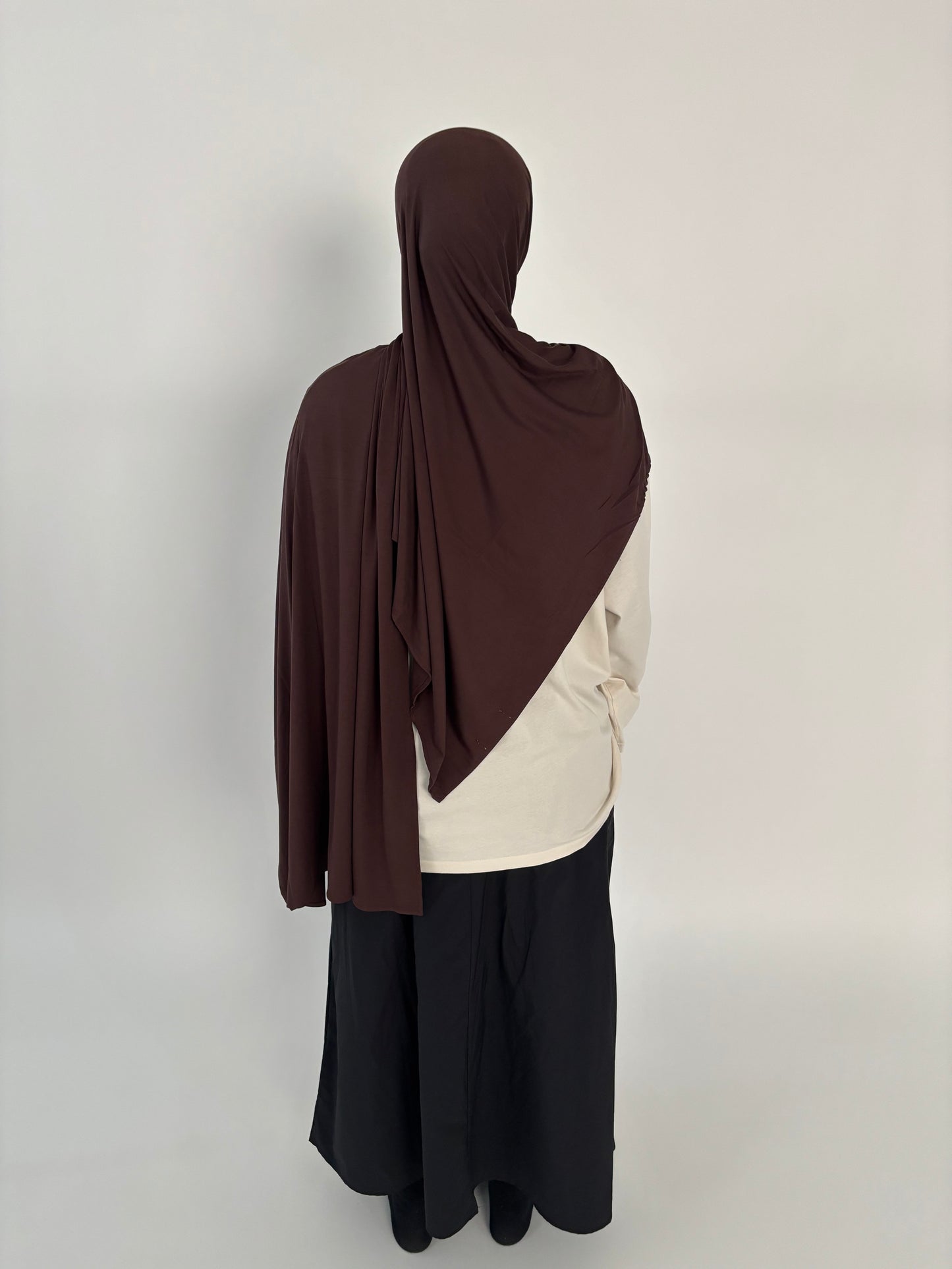 Jersey bamboo marron expresso