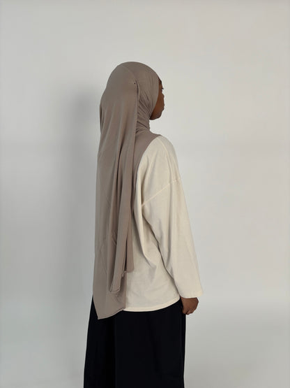 Jersey bamboo taupe